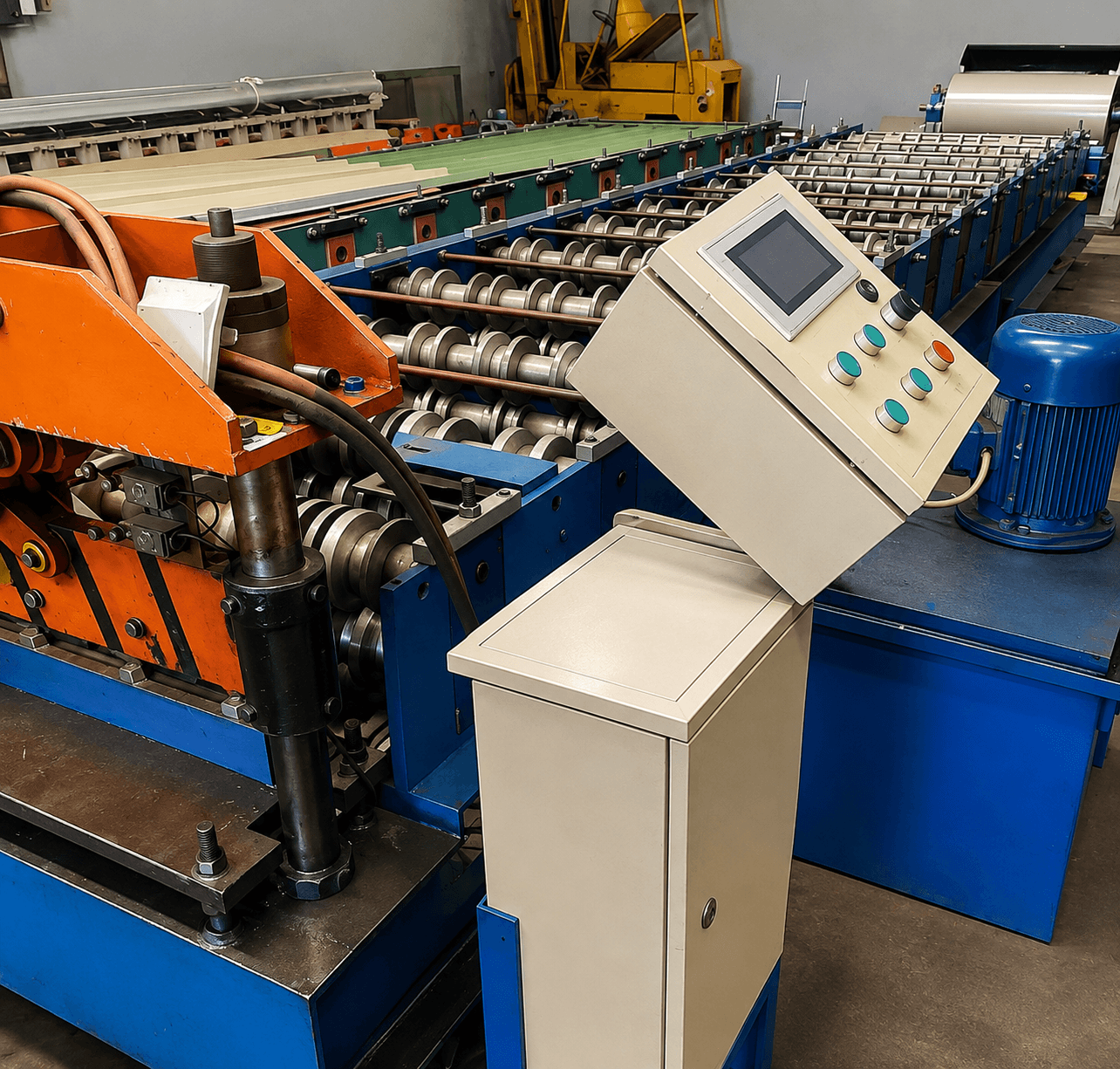 Juphil Aluminum manufacturing machine on the production floor